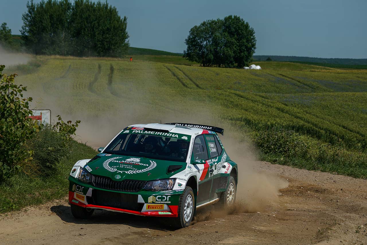 Motorsport Italia at the start of the Polish Rally with Paulo Nobre